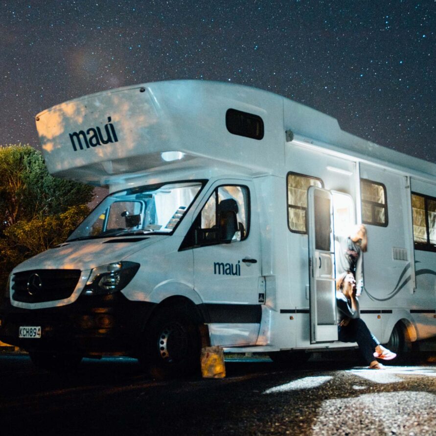 Hardstanding pitch for campervans, motorhomes, caravans or trailer tents