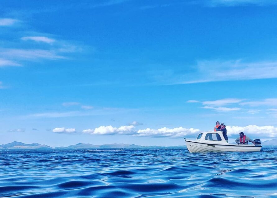 boating at Tonnau'r Môr in Abersoch